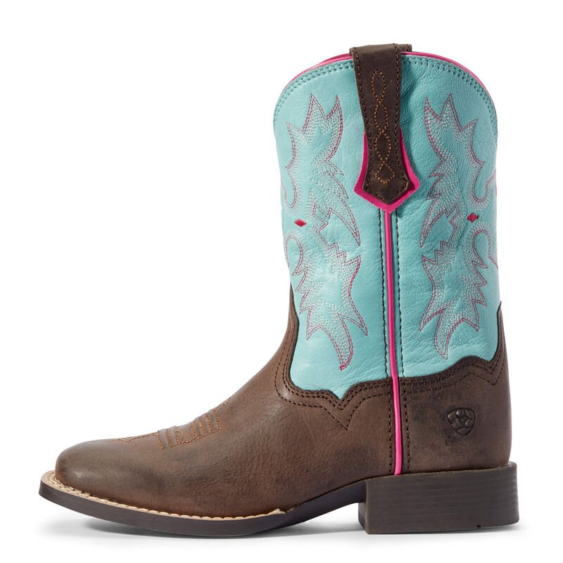 Ariat Western: Tombstone Botas Western Niños - Marrones / Azules (JDOVW2498)